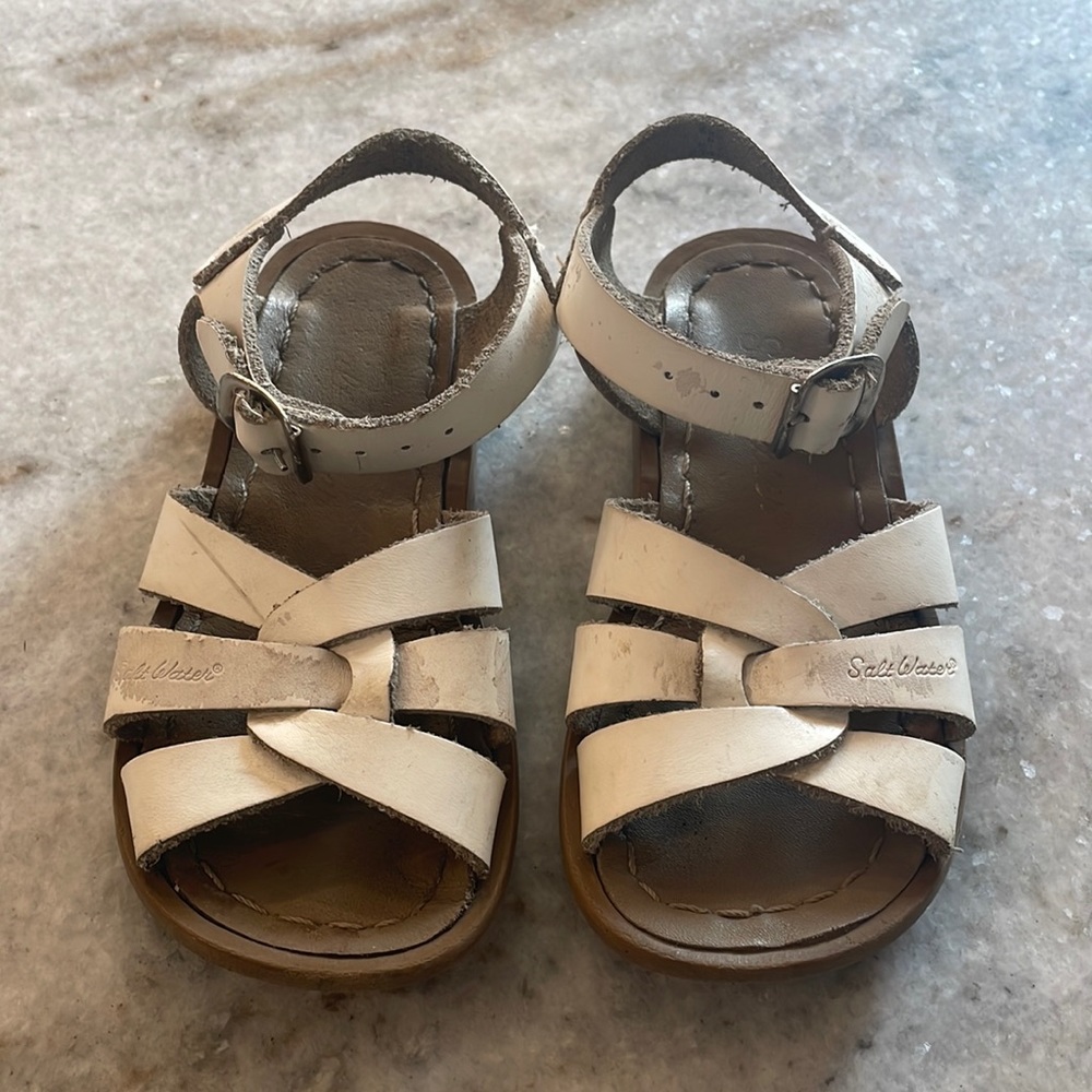 Salt Water Sandal White Size 9